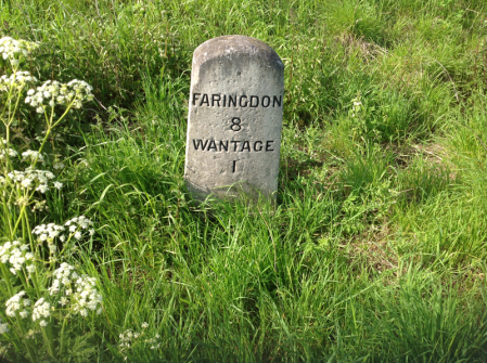 Milestone: Faringdon 8, Wantage 1