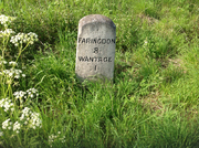 Milestone displaying the distance between Faringdon and Wantage, found on the A417 in East Challow.